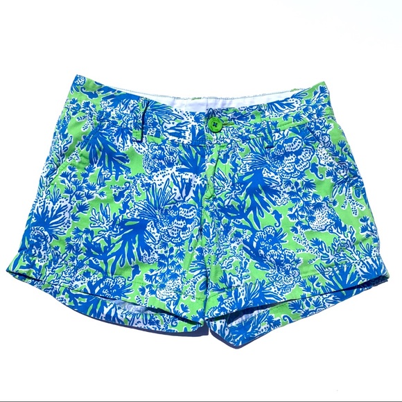 Lilly Pulitzer Printed Callahan Shorts 00 - Picture 1 of 1